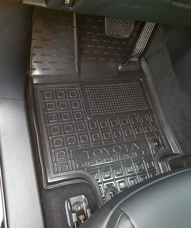 Коврик в салон Toyota Highlander '2019-> (водительский) Avto-Gumm (черные)