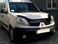 Дефлектор капота Renault Kangoo '2003-2008 (с логотипом) Vip Tuning