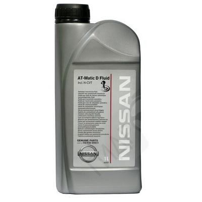 Масло трансмиссионное NISSAN ATF/ГУР Matic D, 1 л, ориг.№ KE908-99931