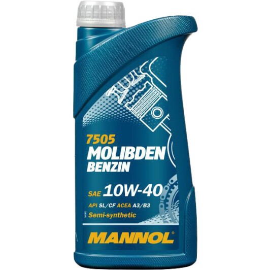 Масло моторное Mannol Molibden 10W-40 SL/CF 1 л (MN7505-1)