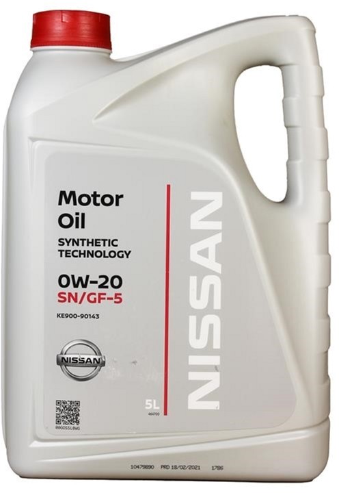 Масло моторное Nissan Motor Oil 0W-20 5 л (KE90090143)