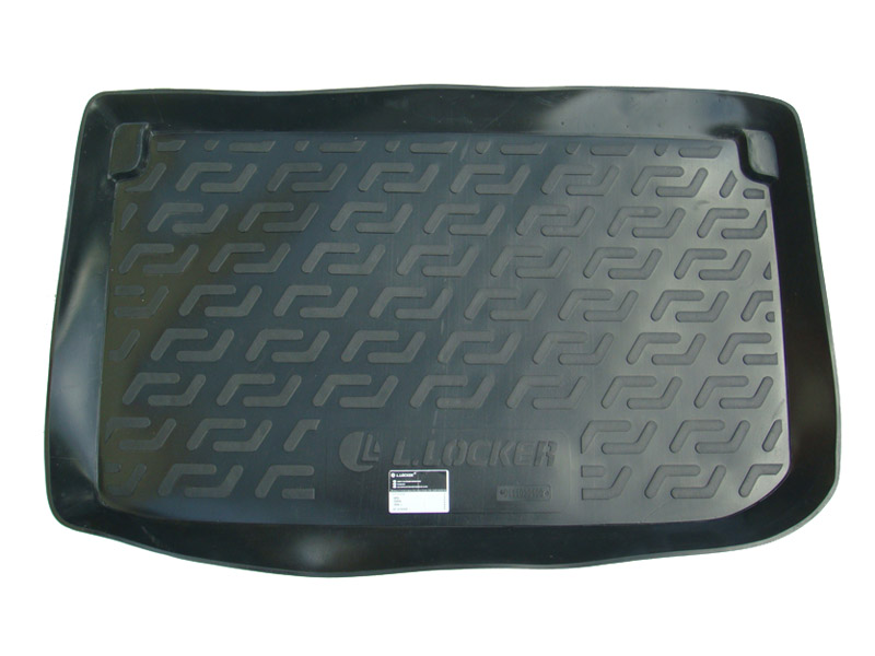 Коврик в багажник Opel Corsa (D) '2006-2014 (хетчбек) L.Locker (черный, пластиковый)