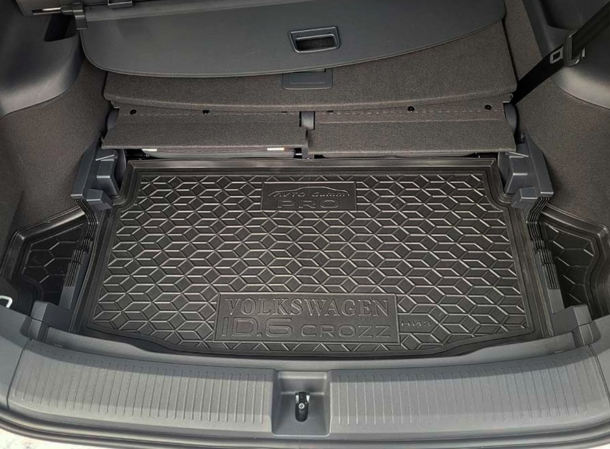 Коврик в багажник Volkswagen ID6 '2021-> (Pro, нижняя полка) Avto-Gumm (черный, полиуретановый)