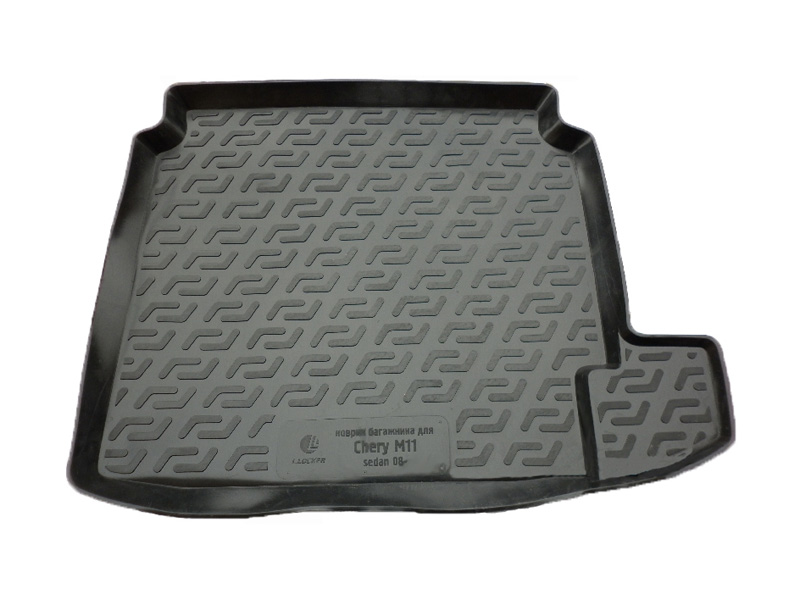 Коврик в багажник Chery M11 (A3) '2008-> (седан) L.Locker (черный, резиновый)