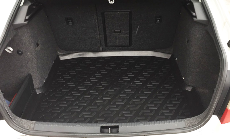 Коврик в багажник Skoda Octavia A7 '2013-2020 (хетчбек, с органайзером) L.Locker (черный, резиновый)