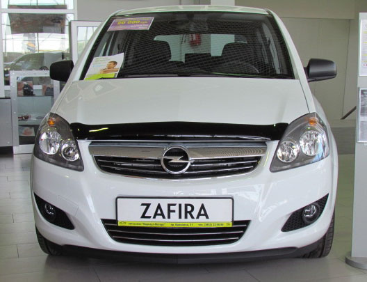 Дефлектор капота Opel Zafira (B) '2005-2014 (без логотипа) Sim