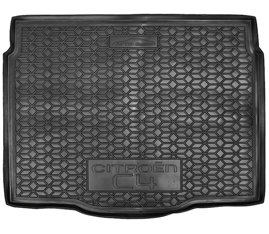 Коврик в багажник Citroen C4 '2020-> Avto-Gumm (черный, полиуретановый)