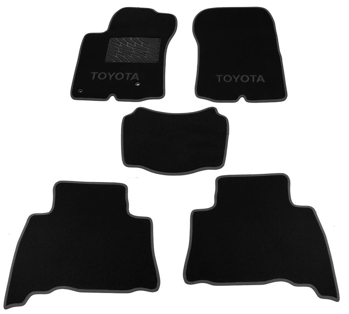 Коврики в салон Toyota Land Cruiser Prado 150 '2009-2013 (5 мест, исполнение COMFORT, WIENA) CMM (черные)