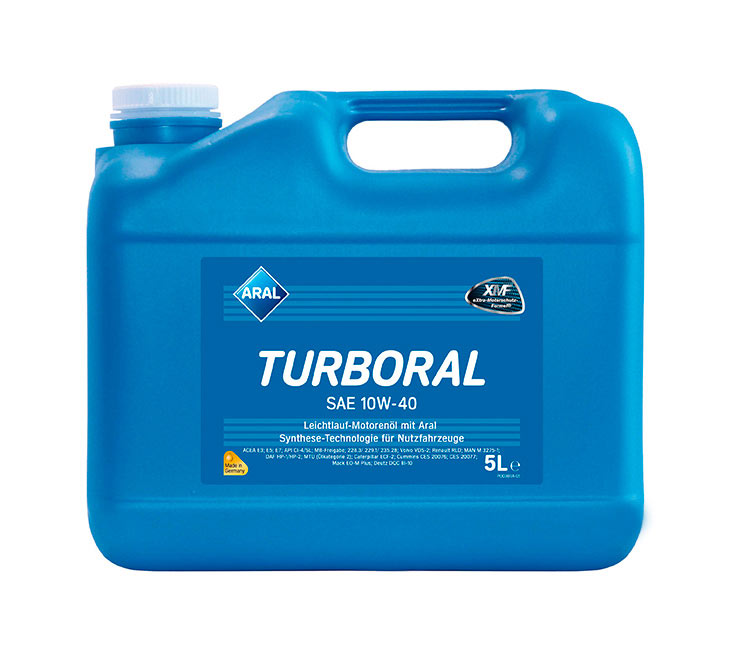 Масло моторное Turboral SAE 10W-40, 5 л ARAL