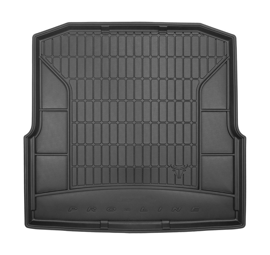 Коврик в багажник Skoda Octavia A7 '2013-2020 (универсал, без боковых углублений) Frogum (черный, резиновый)
