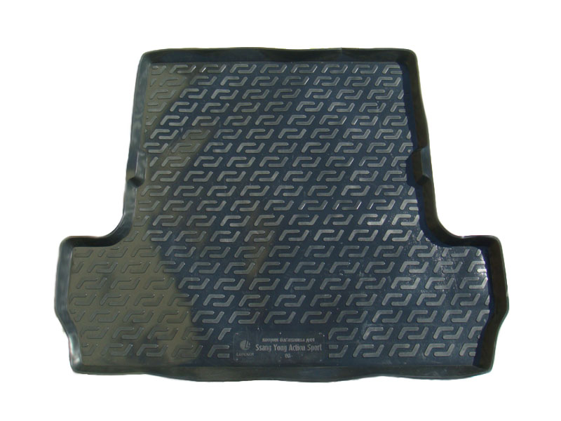 Коврик в багажник SsangYong Actyon Sports '2005-2012 L.Locker (черный, пластиковый)