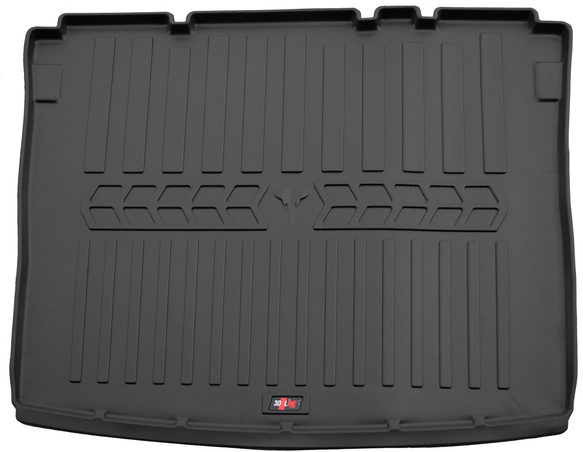 Коврик в багажник Volkswagen Caddy '2004-2020 (пассажирский, Life) Stingray (черный, резиновый)