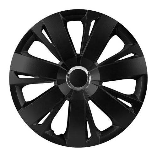 Колпаки на колеса (комплект 4 шт., модель Energy RC Black, размер 16 дюймов) Elegant