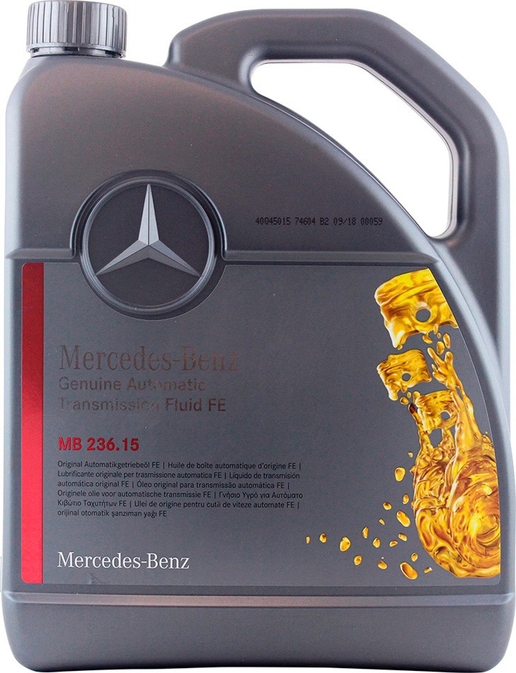 Масло трансмиссионное Mercedes-Benz Genuine ATF MB 236.15 5 л (A000989690513AULE)