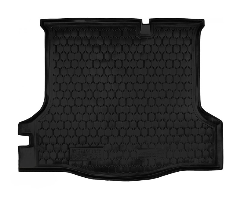 Коврик в багажник Renault Logan '2013-> (седан) Avto-Gumm (черный, пластиковый)