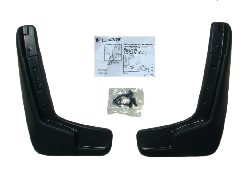 Брызговики Renault Logan '2004-2013 (передние) L.Locker