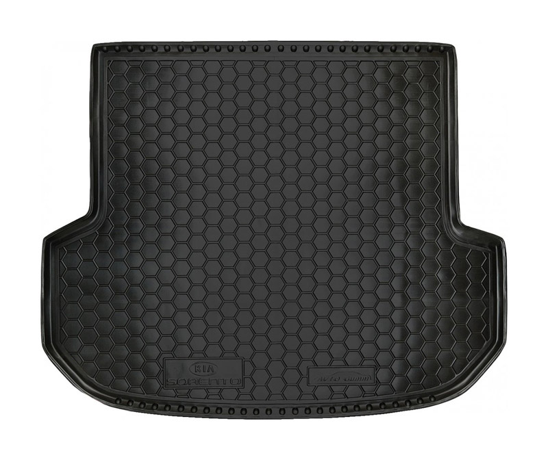 Коврик в багажник KIA Sorento '2014-2020 (5-ти местный) Avto-Gumm (черный, пластиковый)