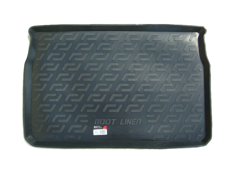 Коврик в багажник Peugeot 208 '2012-2019 (хетчбек) L.Locker (черный, пластиковый)