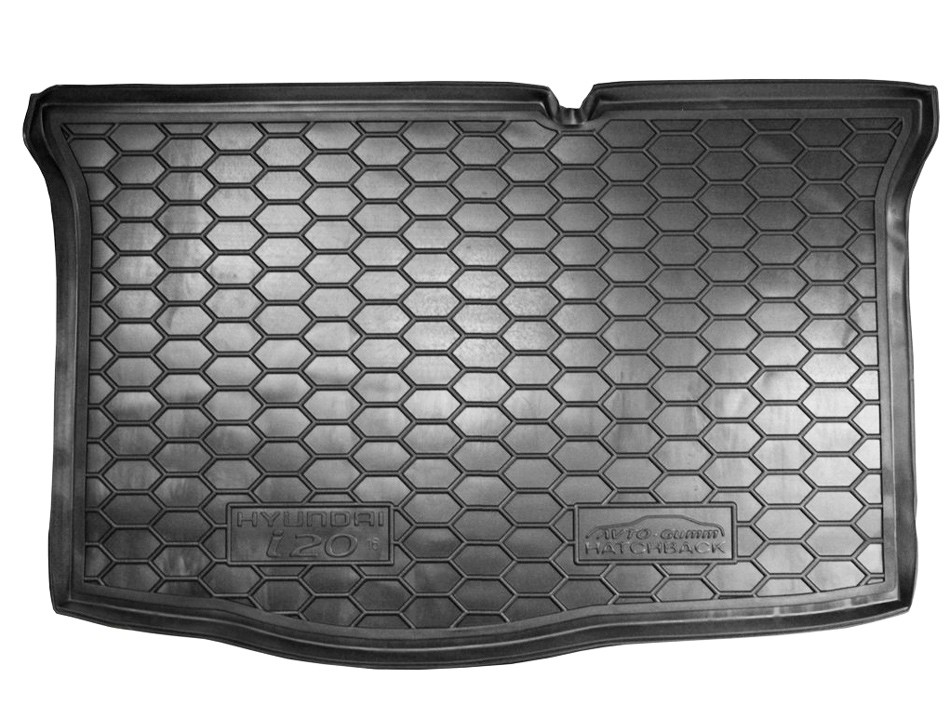 Коврик в багажник Hyundai i20 '2014-2020 Avto-Gumm (черный, пластиковый)