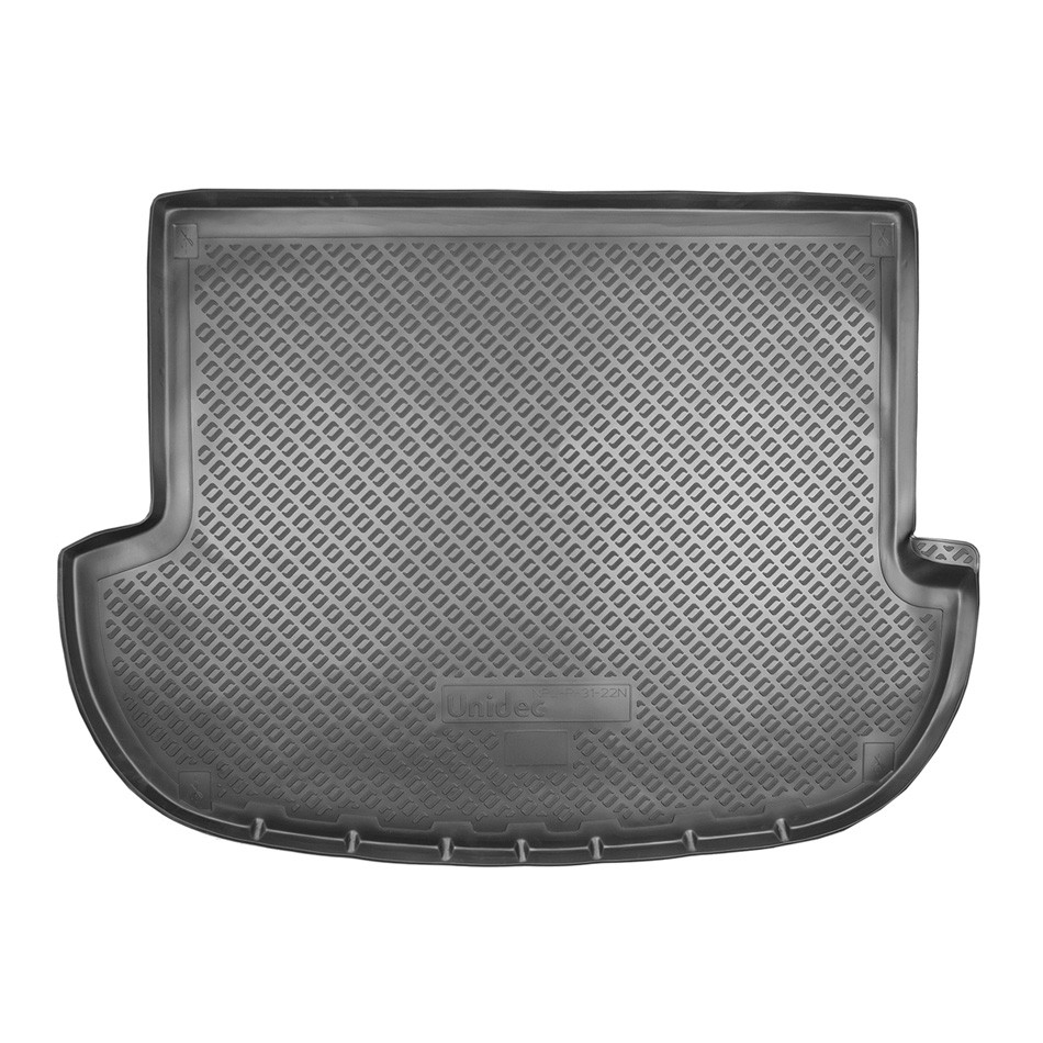 Коврик в багажник Hyundai Santa Fe '2006-2012 (5-ти местный) Norplast (черный, полиуретановый)