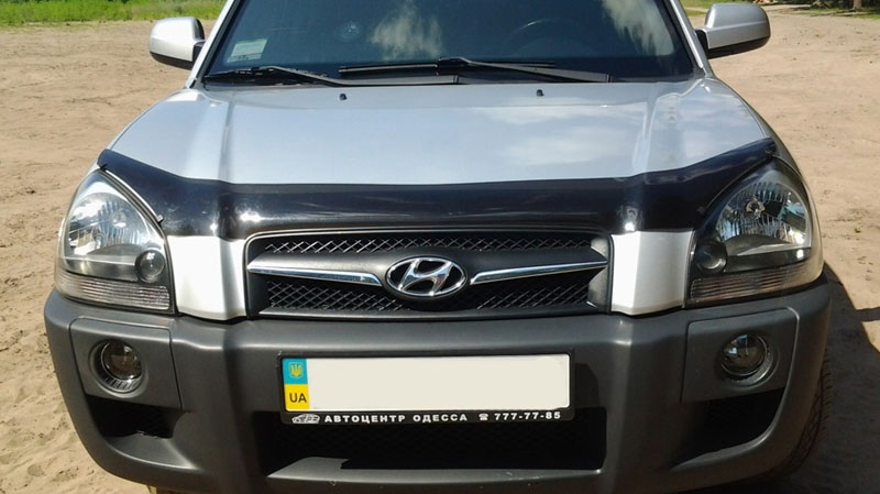 Дефлектор капота Hyundai Tucson '2008-2015 (без логотипа) EGR