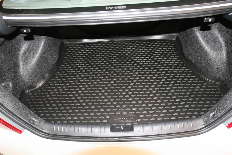 Коврик в багажник Honda Civic '2011-2017 (седан) Novline-Autofamily (черный, полиуретановый)