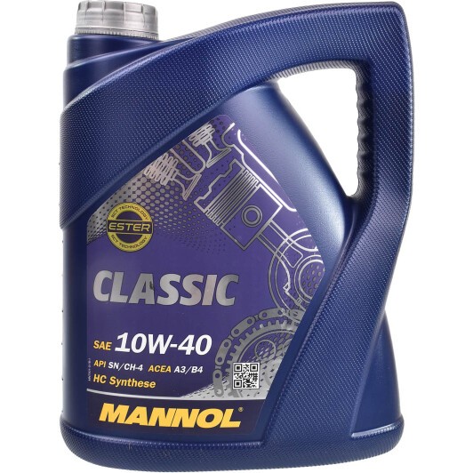 Масло моторное Mannol Classic 10W-40 SN/CH-4 5 л (MN7501-5)