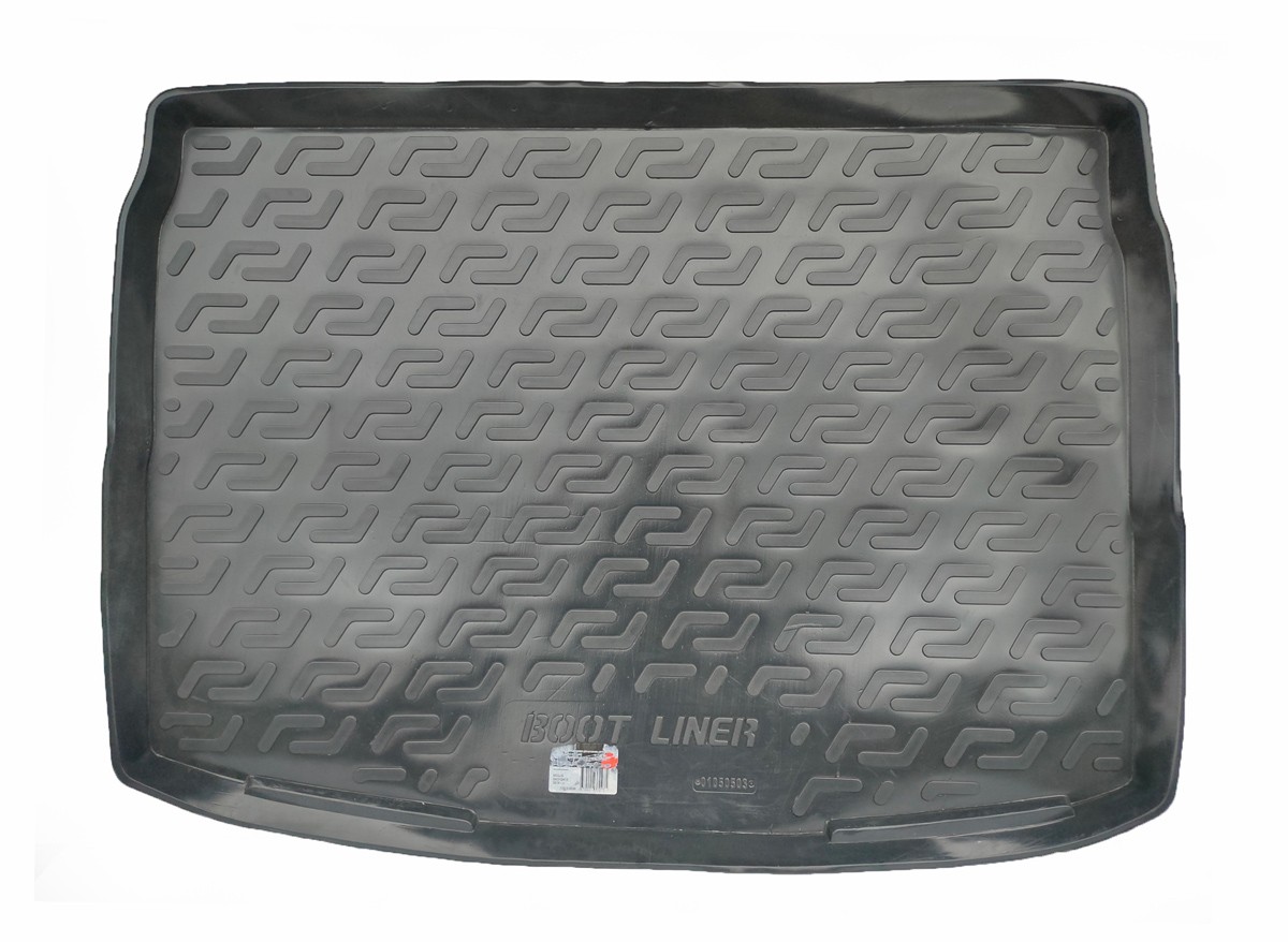 Коврик в багажник Nissan Qashqai '2014-2021 (нижняя полка) L.Locker (черный, пластиковый)