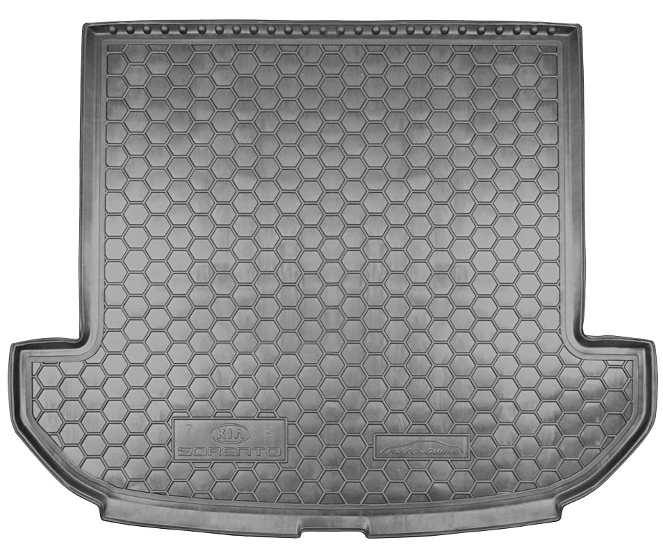 Коврик в багажник KIA Sorento '2014-2020 (7-ми местный, длинный) Avto-Gumm (черный, пластиковый)