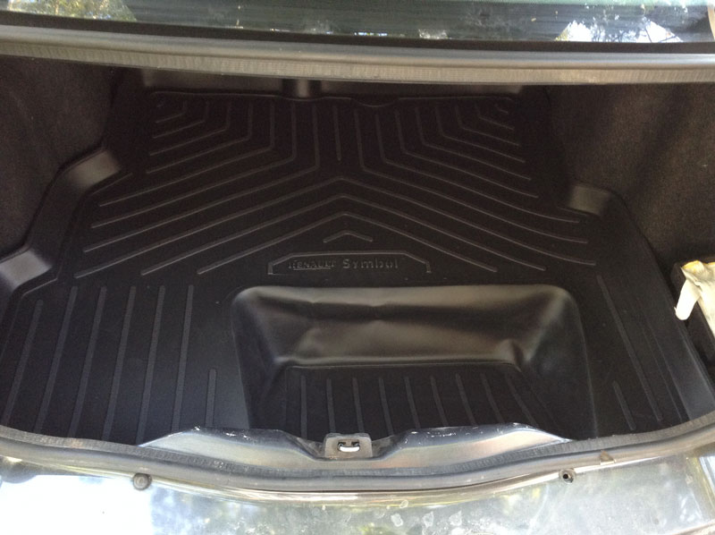 Коврик в багажник Renault Symbol '1999-2006 (седан) Norplast (черный, полиуретановый)