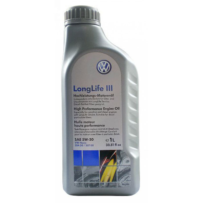 Масло моторное Volkswagen/Audi/Skoda/Seat Longlife III 5W-30, 1 л, ориг.№ G052195M2