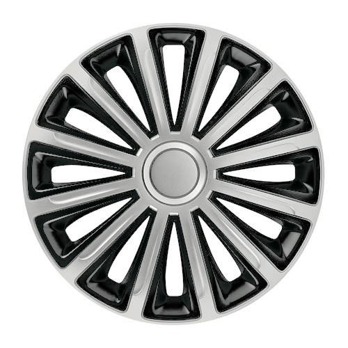 Колпаки на колеса (комплект 4 шт., модель Trend RC Silver&Black, размер 14 дюймов) Elegant