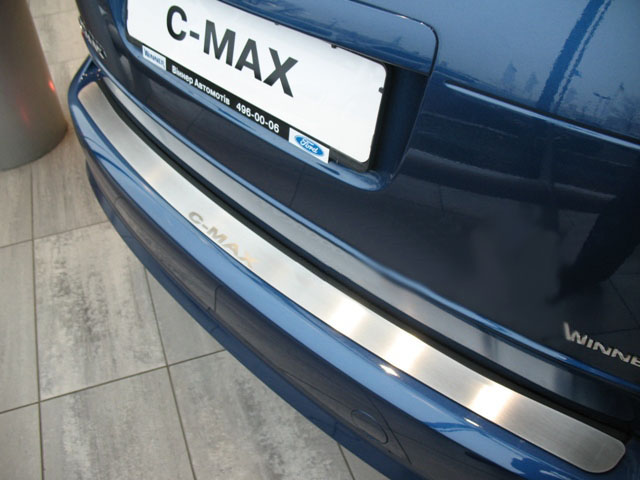 Накладка на бампер Ford C-Max '2010-> (прямая, исполнение Premium) NataNiko