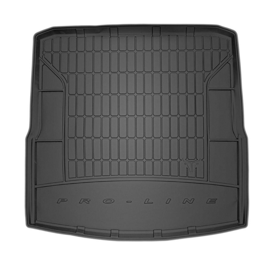 Коврик в багажник Skoda Superb '2008-2015 (универсал, без боковых углублений) Frogum (черный, резиновый)