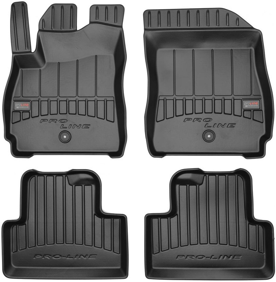 Коврики в салон Chevrolet Orlando '2010-> (3D, 1 и 2 ряды) Frogum (черные)