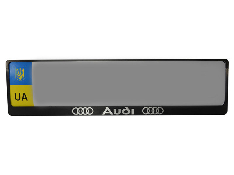 Рамка номера Audi (24-001) 2 шт Inauto
