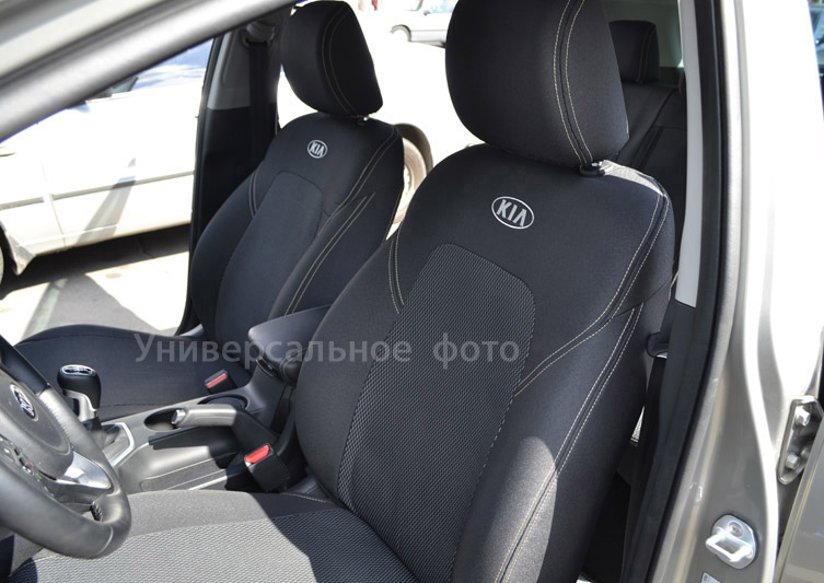 Чехлы на сиденья KIA Cerato '2009-2013 (исполнение Sport) Союз-Авто