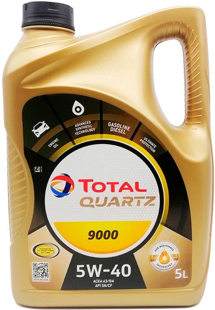 Масло моторное Total QUARTZ 9000 5W-40 5 л (216605)