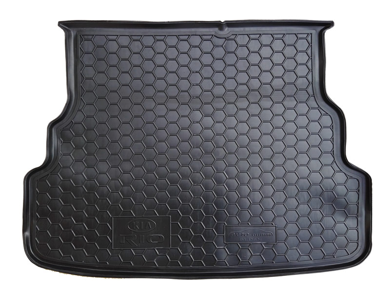 Коврик в багажник KIA Rio '2015-2017 (седан) Avto-Gumm (черный, пластиковый)