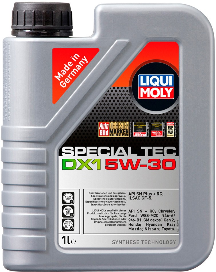 Синтетическое Масло моторное Liqui Moly Special Tec DX1 5W-30 1 л (20967)