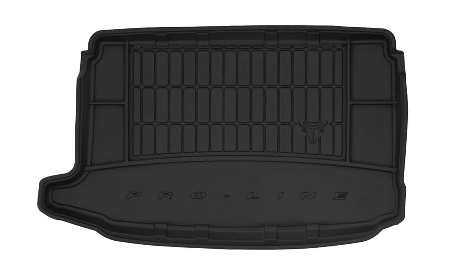 Коврик в багажник Volkswagen Polo '2001-2009 (хетчбек, верхняя полка) Frogum (черный, резиновый)