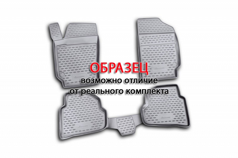 Коврики в салон Toyota Camry '2011-2017 (3D) Format (черные)