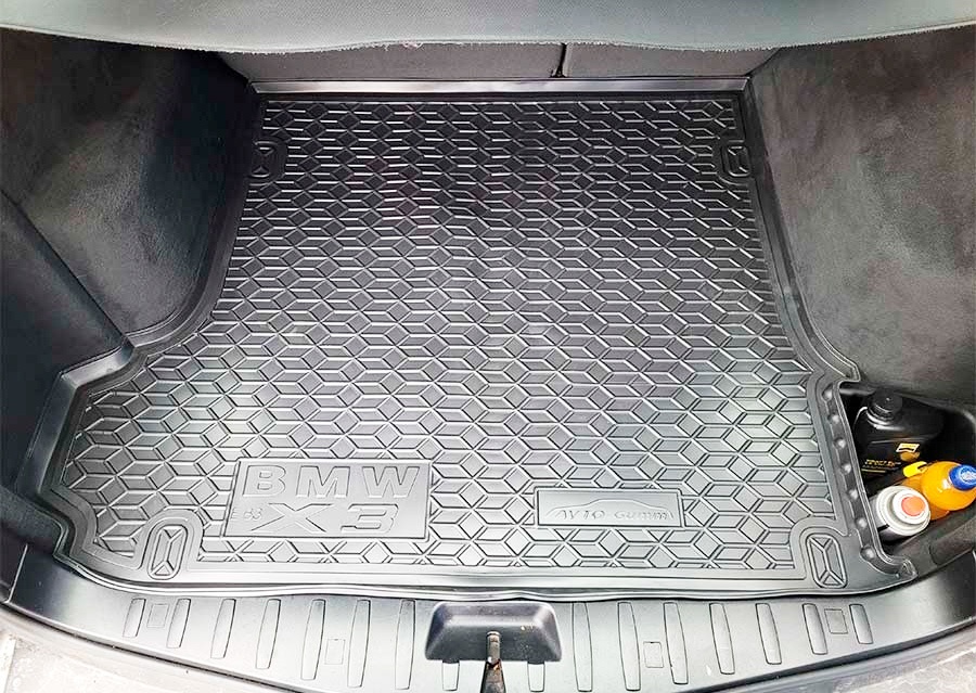 Коврик в багажник BMW X3 (E83) '2003-2010 Avto-Gumm (черный, пластиковый)