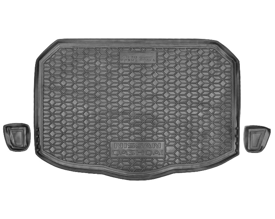Коврик в багажник Nissan Qashqai '2021-> (нижний) Avto-Gumm (черный, пластиковый)