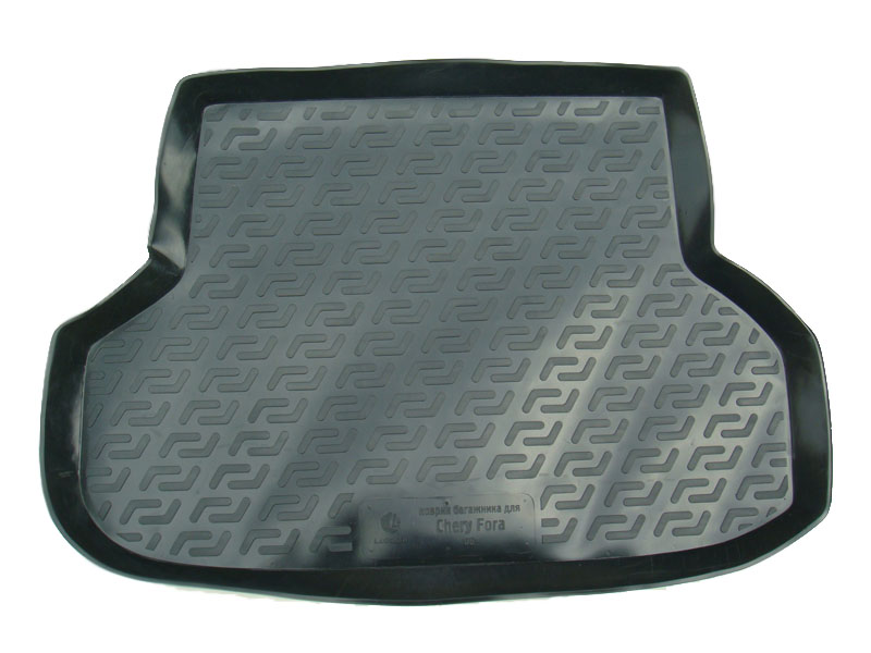 Коврик в багажник Chery Elara (Fora) '2006-> (седан) L.Locker (черный, пластиковый)