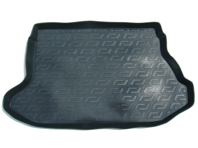 Коврик в багажник KIA Cerato '2004-2009 (хетчбек) L.Locker (черный, пластиковый)