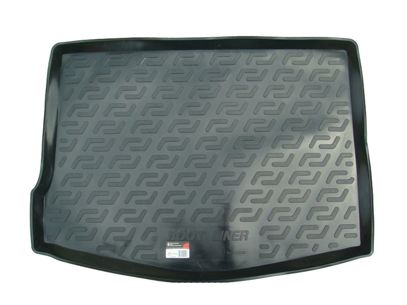 Коврик в багажник Ford Focus '2004-2008 (хетчбек) L.Locker (черный, резиновый)