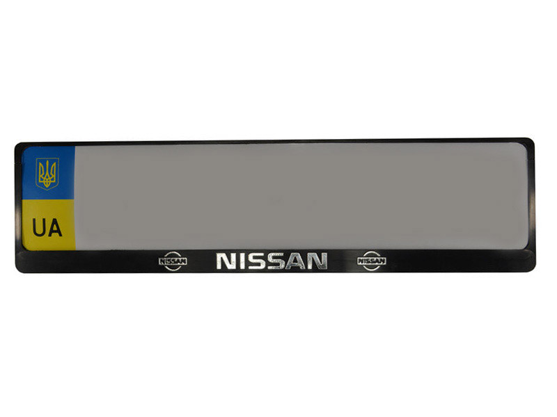 Рамка номера Nissan (24-013) 2 шт Inauto