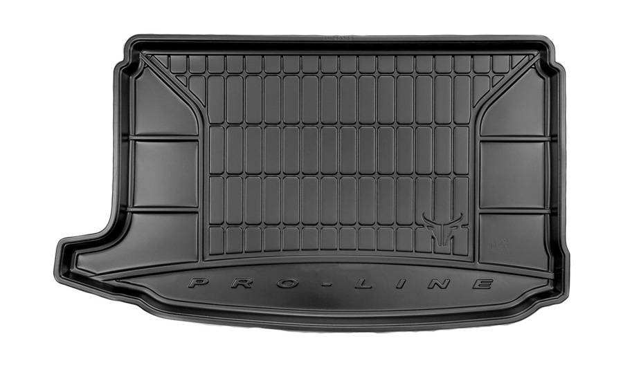 Коврик в багажник Volkswagen Polo '2009-2017 (хетчбек, верхний) Frogum (черный, резиновый)