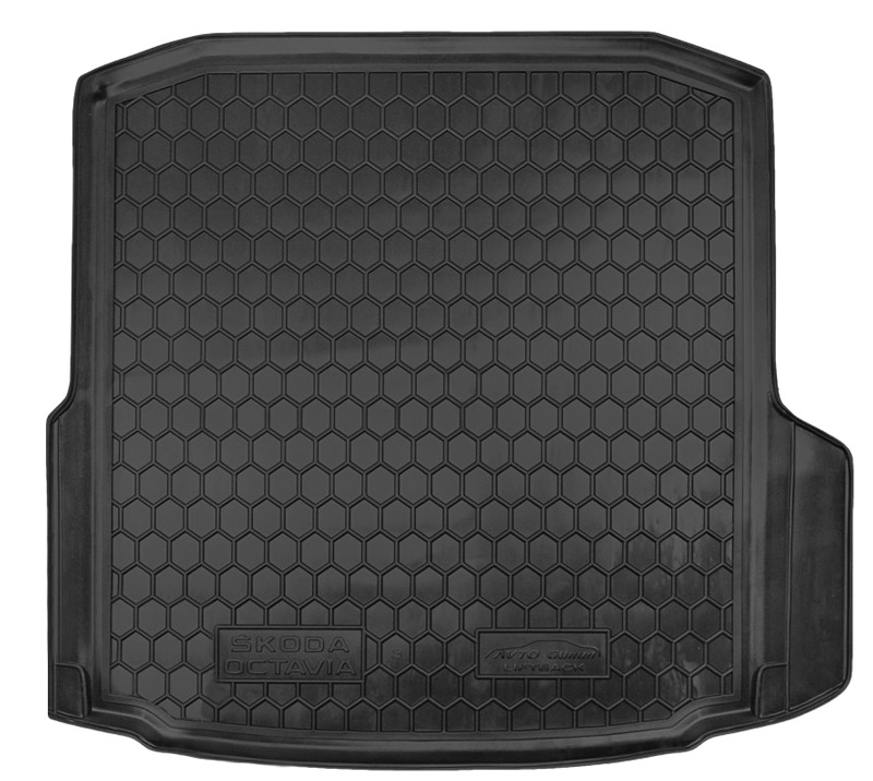 Коврик в багажник Skoda Octavia A7 '2013-2020 (хетчбек) Avto-Gumm (черный, полиуретановый)